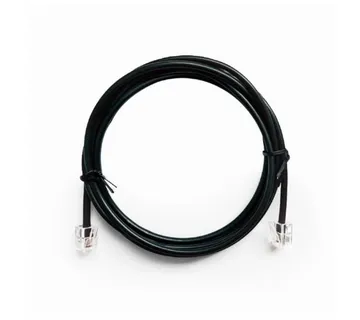 Gembird Telephone cord, round, 6P4C, 2 m, black - Strmec, Sveta Nedelja