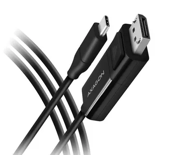 AXAGON RVC-DPC USB-C auf DisplayPort-Kabel, 1,8 m, 4K/60Hz - black RVC-DPC - Strmec, Sveta Nedelja