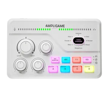 Fifine SC8W RGB gaming mixer (white) - Strmec, Sveta Nedelja