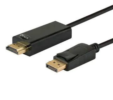 Savio CL-56 video cable adapter 1.5 m DisplayPort HDMI Type A (Standard) Black - Strmec, Sveta Nedelja