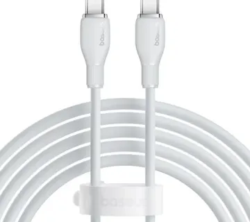 Kabel BASEUS, Pudding Series, USB-C na USB-C, 100W, 200cm, White, P10355702221-01 - Strmec, Sveta Nedelja