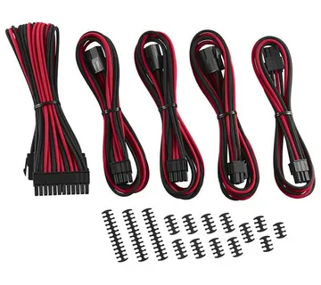 CableMod Classic ModMesh Cable Extension Kit - 8+6 Series - CRNO/CRVENI - Strmec, Sveta Nedelja