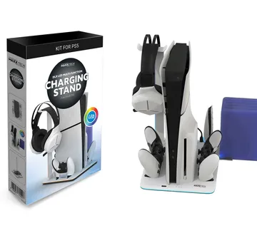 Maxx Tech Ps5 Standard & Slim Dlx Led Multi-Function Charging Stand - Strmec, Sveta Nedelja