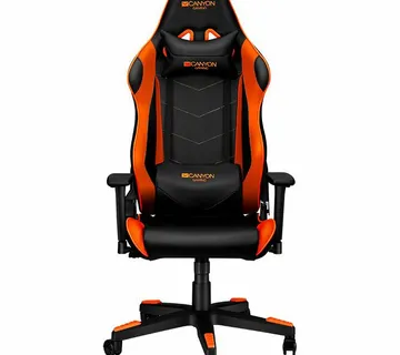 CANYON Deimos GС-4 Gaming chair, PU leather, Original foam and Cold molded foam, Metal Frame, Top gun mechanism, 90-165 dgree, 3D armrest, Class 4 gas lift, Nylon 5 Stars Base, 60mm PU caster, black+O - Strmec, Sveta Nedelja