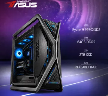 BaB računalo Inferno Ultra X (Ryzen 9 9950X3D2,ASUS ROG Ryuo IV, Astral RTX 5080, 64GB DDR5, 2TB SSD, Win11P) Powered By ASUS - Strmec, Sveta Nedelja