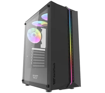 Darkflash DK151 LED computer case (black) + 3 RGB fans - Strmec, Sveta Nedelja