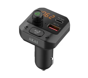 AKAI FM transmiter, 2xUSB punjač, BT, HandsFree, micorSD, 12-24V, crni FMT-40BT - 05160048 - Strmec, Sveta Nedelja