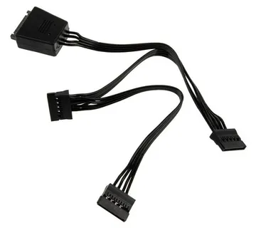 Silvestone CP06-L, Y-Kabel za SATA Napajanje, 1 na 3 - crni SST-CP06-L - Strmec, Sveta Nedelja