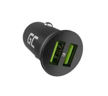 Green Cell GC CADM-GC-36AA - USB-Ladegeraet 36 W 2x USB-A black Flashlight, GPS, Headphones, Mobile phone, Navigator, Other, Portable speaker, Power bank, Smartphone, Smartwatch, Tablet, Telephone, - Strmec, Sveta Nedelja