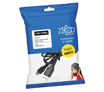 ZED electronic USB A na USB micro kabel, dužina 1.0 metar - USBC-MIC/1,0 - Strmec, Sveta Nedelja