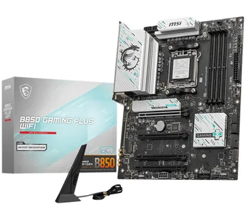 MSI B850 GAMING PLUS WIFI Motherboard, ATX - Supports AMD Ryzen 9000/8000 / 7000 Processors, AM5 - DDR5 Memory Boost 8200+ MT/s (OC), PCIe 5.0 x16 & 4.0 x16, M.2 Gen5, Wi-Fi 7, 5G LAN - Strmec, Sveta Nedelja