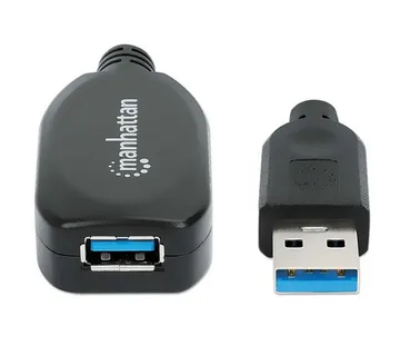 Manhattan USB 3.0 aktivni produžni kabel, 5m, crni - Strmec, Sveta Nedelja