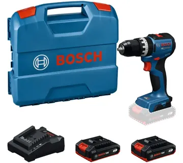 Bosch Powertools cordless impact drill GSB18V-52 with 2 batteries 18 volts 2.0 amp hours in L-case (kit) - Strmec, Sveta Nedelja