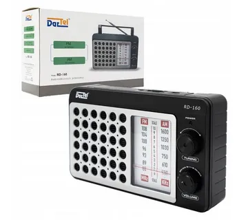 Dartel radio FM, AM, analogni, AC ili klasične baterije, crni RD-160 - 05100097 - Strmec, Sveta Nedelja