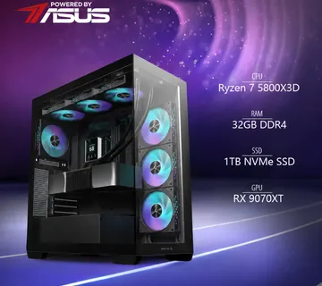 BaB računalo X3D Legacy (Ryzen 7 5800X3D, Liquid, RX 9070XT, 32GB DDR4, 1TB SSD, Win11P) Powered By ASUS - Strmec, Sveta Nedelja