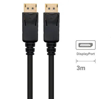 Kabel DisplayPort 1.4, M/M, 8K 60Hz, 4K 240Hz, Shielded, 3m, črn, Ewent EC1407 - EC1407 - Strmec, Sveta Nedelja