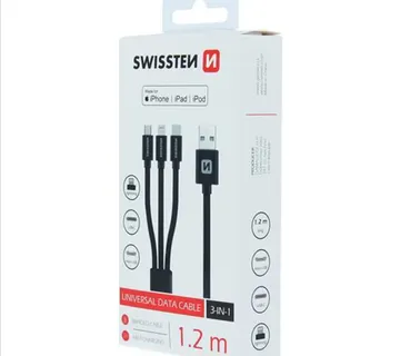 WISSTEN kabel 3u1 microUSB/USB-C/LIGHTNING (MFi), platneni, licencirani - Strmec, Sveta Nedelja