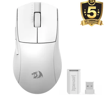 Mouse - Redragon K1ng Standard M916-Std-1k 2.4g/bt/wired - White - Strmec, Sveta Nedelja