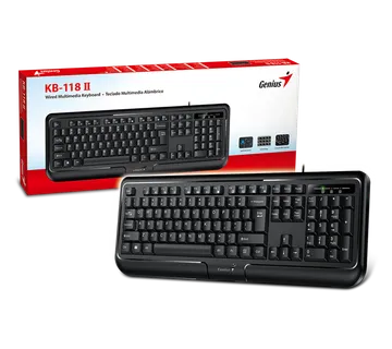 Genius KB-118 V2, žična tipkovnica, USB, crna - Strmec, Sveta Nedelja