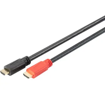 Digitus HDMI high speed cable, with amplifier (black/red, 15 meters) - Strmec, Sveta Nedelja
