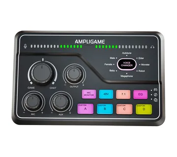 Fifine SC8 RGB gaming mixer (black) - Strmec, Sveta Nedelja