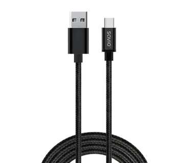 Savio CL-129 USB cable 2 m USB 2.0 USB A USB C Black - Strmec, Sveta Nedelja