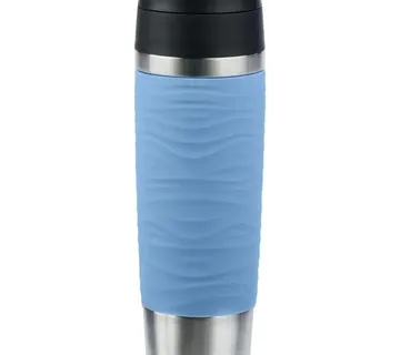 Emsa TRAVEL MUG Waves Grande thermal mug (light blue/stainless steel, 0.5 liters) - Strmec, Sveta Nedelja