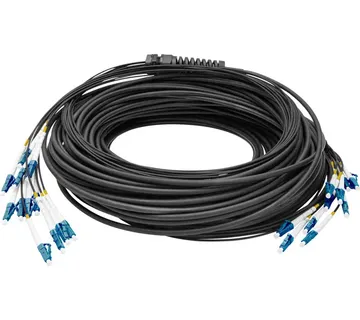 Digitus fiber optic universal breakout cable, duplex, LC/UPC connector, single mode OS2 (black, 50 meters, pre-assembled) - Strmec, Sveta Nedelja