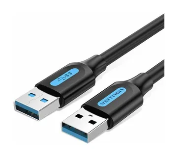 Vention USB 3.0 A Male to A Male Cable 1m, Black - Strmec, Sveta Nedelja