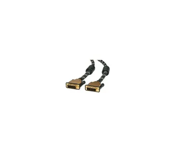 Roline GOLD DVI kabel, DVI-D (24+1) Dual Link, M/M, 1.0m, crno/zlatni - Strmec, Sveta Nedelja
