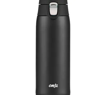 Emsa TRAVEL MUG light thermal mug (black (matt), 0.4 liters, flip lid) - Strmec, Sveta Nedelja