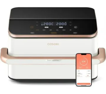 Cosori Dual Blaze Twinfry CAF-TF101S-WEUR hot air fryer, white, 2,800 watts, 10-liter basket / 2 x 5-liter baskets - Strmec, Sveta Nedelja