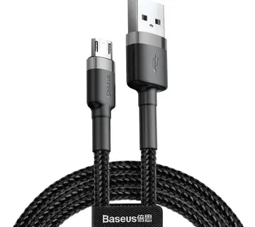 Baseus Cafule 2.4A 1m Micro USB cable (grey/black) - Strmec, Sveta Nedelja