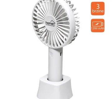home Ventilator ručni / stolni, promjer 9 cm, Li-Ion 800mA - HF 9/WH - Strmec, Sveta Nedelja