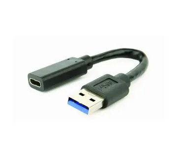 Gembird USB 3.1 AM to Type-C female adapter cable, 10 cm, black - Strmec, Sveta Nedelja