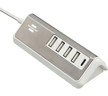 Brennenstuhl Estilo USB multi-charger (white/stainless steel, 5x USB, PD 20 Watt) - Strmec, Sveta Nedelja