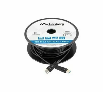 Lanberg Cable Hdmi M/m V2.1 50m 8k Optical Aoc - Strmec, Sveta Nedelja