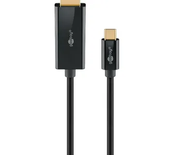 Goobay USB adapter cable, USB-C plug > HDMI plug, 4K / 60Hz (black, 1 meter) - Strmec, Sveta Nedelja