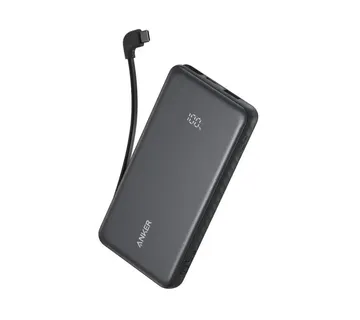 Anker Zolo Powerbank 10000 mAh, 22.5W with built-in USB-C cable, black - Strmec, Sveta Nedelja