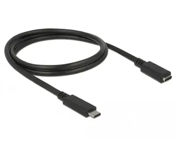 DeLOCK USB 3.2 Gen 1 extension cable, USB-C male > USB-C female (black, 1 meter, SuperSpeed) - Strmec, Sveta Nedelja