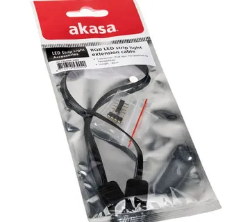 Akasa RGB LED extension 4 pin - 30 cm AK-CBLD06-30BK - Strmec, Sveta Nedelja
