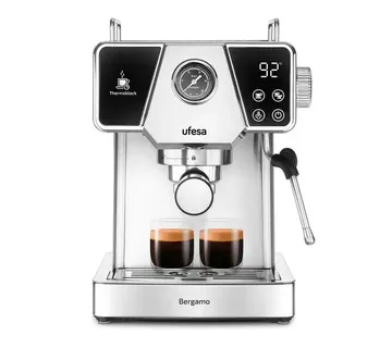 Ufesa UFESA Bergamo espresso aparat za mleti kavni prah, 20 barov pritiska, z manometrom, Thermoblock ogrevanjem in penilcem mleka - Strmec, Sveta Nedelja