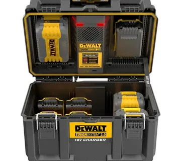 DEWALT ToughSystem 2.0 Charger Box DWST83471, charging station black, simultaneous charging of 2 18V XR / 54V FLEXVOLT batteries - Strmec, Sveta Nedelja