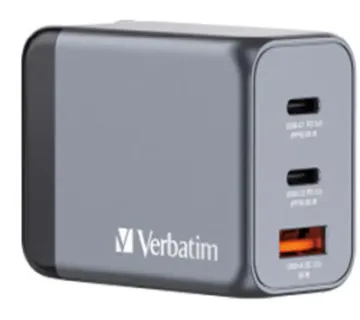 Verbatim GNC-65 GaN Charger 65W 2xUSB-C/1xUSB-A - Strmec, Sveta Nedelja
