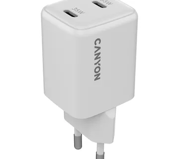 CANYON charger CU35CC GaN 35W 2xPD EU White - Strmec, Sveta Nedelja
