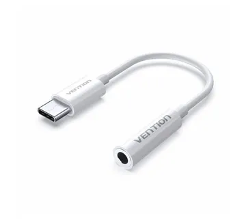 Vention USB-C Male to 3.5MM Earphone Jack Adapter 0.1M White - Strmec, Sveta Nedelja