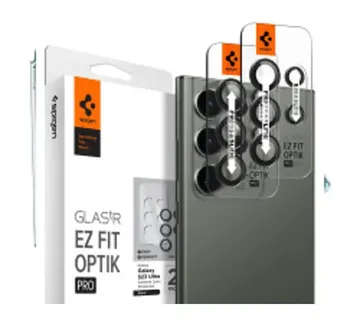 Spigen Glass EZ Fit Optik Pro, zaštitno staklo za kameru telefona, 2 kom, crno - Samsung Galaxy S23 Ultra (AGL05950) - Strmec, Sveta Nedelja