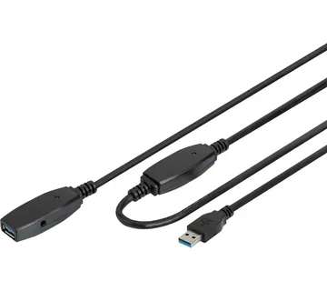 Digitus Active USB 3.2 Gen 1 extension cable, 15 meters black, repeater cable - Strmec, Sveta Nedelja