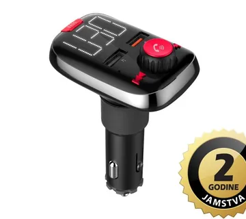 AKAI FM transmiter, 2xUSB punjač, BT, HandsFree, microSD, 12-24V, crni FMT-74BT - 05160016 - Strmec, Sveta Nedelja
