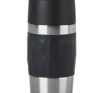 Emsa TRAVEL MUG Compact thermal mug (black/stainless steel, 0.3 liters, screw cap) - Strmec, Sveta Nedelja
